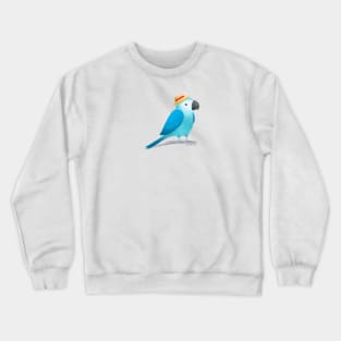 Spixes Macaw with hat Crewneck Sweatshirt